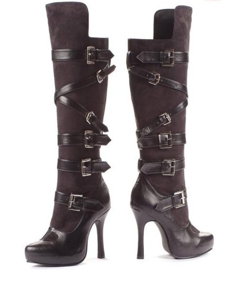 🔥Knee Buckled Bandito Black Boots sz 10 - Picture 1 of 6